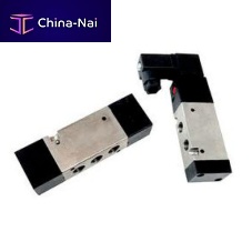 Poppet pneumatic directional control valve pneumatically-operated