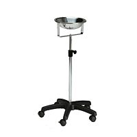 Trolley-mounted surgical basin stand HWE-17stainless steel