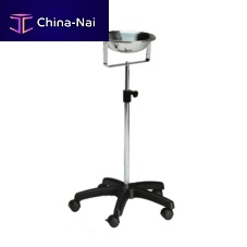 Trolley-mounted surgical basin stand HWE-17stainless steel