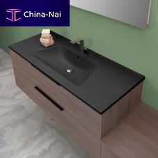 Wall-hung washbasin cabinet BLOOM 120woodencontemporarywithout door