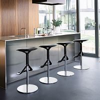 Contemporary bar stool LOXsteel baseswivel