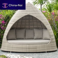 Garden daybed Ocean Pearlcontemporaryfabricplant fiber