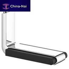 Integrated toilet roll holder 35062 metalpolishedblack