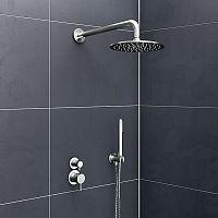 Wall-mounted shower set DS-01contemporarywith hand showerwith fixed shower head