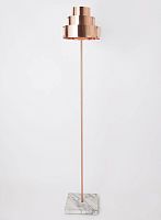 Floor-standing lamp DECpolished coppermarblecontemporary