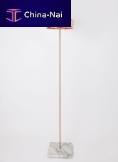 Floor-standing lamp DECpolished coppermarblecontemporary