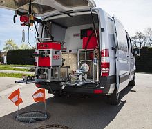 Inspection vehicle CROSS|LANDERfor pipe inspectioncombustion engine