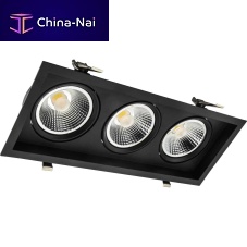 Recessed ceiling spotlight PARALED 3 recessed wallLEDsquare