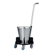 Trolley-mounted surgical basin stand OPFE15BSGstainless steel