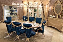 Classic dining table BOUQUETwoodenovalhome
