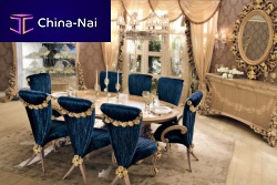 Classic dining table BOUQUETwoodenovalhome