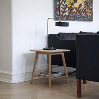 Contemporary side table Noblebamboobamboo basesquare