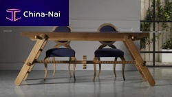 Traditional table COMPASSOwoodenwooden baserectangular