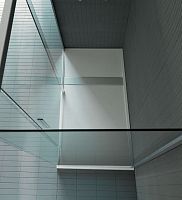 Rectangular shower base LINEAREabove floorplastic