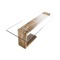 Contemporary dining table EQUILIBRIOglassrectangularhome