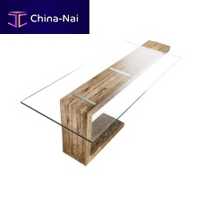 Contemporary dining table EQUILIBRIOglassrectangularhome