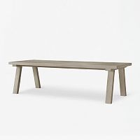 Contemporary dining table MALIBUwoodenwooden baserectangular