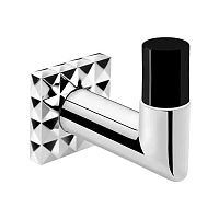 Contemporary coat hook 7030013 BB CCchromed metalglassindividual
