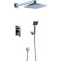 Wall-mounted shower set D502contemporarywith hand showerwith fixed shower head