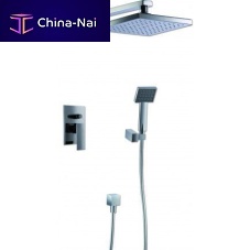 Wall-mounted shower set D502contemporarywith hand showerwith fixed shower head