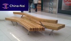 Contemporary bench 2609B - DAFNEsteeldouble-sided