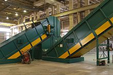 Single-shaft shredder Mac 1500for cardboard