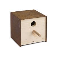 Stainless steel birdhouse twitter.ironwoodenwith posthanging