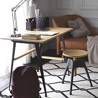 Contemporary stool PORTABLE ATELIERbeechbeech base3-legged