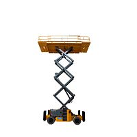 Wheel-mounted scissor lift HS15 E PROelectricindoor/outdoorrough terrain
