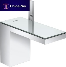 Washbasin mixer tap MYEDITION 110countertopchromed metalbathroom