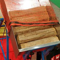 Manual filling system bagfor woodgravity
