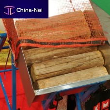 Manual filling system bagfor woodgravity