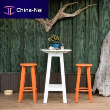 Contemporary high bar table FRESH AIR BAR TABLEhigh-density polyethylene (HDPE)round100% recyclable
