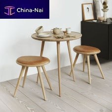 Contemporary dining table ACCENT CAFoakoak baseround