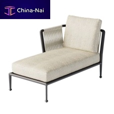 Contemporary daybed Trebleacrylic fabricropealuminum