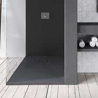 Rectangular shower base ZEUSabove floorextra-flatcomposite