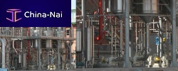 Falling film evaporator forced circulationprocessfor the food industry