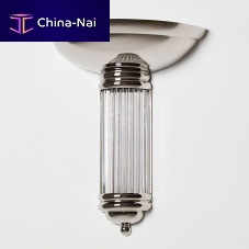 Art Deco wall light 315BIS GMindoornickel-plated brassglass