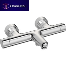 Double-handle shower mixer tap PRISMA : 58102301 wall-mountedthermostaticmetal