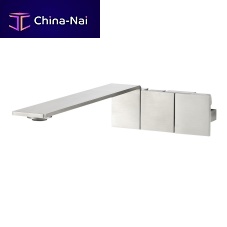 Double-handle washbasin mixer tap RWIT 2552 IS 10wall-mountedchromed metalbathroom