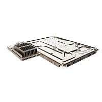Aluminum heat sink for electronicswith heat pipe