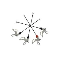 Laparoscopy forceps disposablestraight