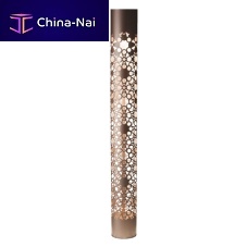 Contemporary light column EGOsteelLEDindoor
