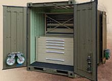 Metal intermodal container storage