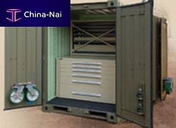 Metal intermodal container storage