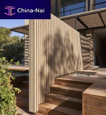 Louvered fence residentialwoodenstraight