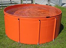 Wastewater tank Troiltankhydrocarbontemporary storagewith frame