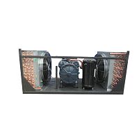 Semi-hermetic condensing unit air-cooled