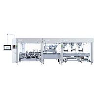 Pick-and-place case packer Flowpackerautomaticfor cosmetic productsfor dairy products