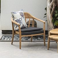Contemporary armchair 251 102 COPENHAGENfabricteakrope